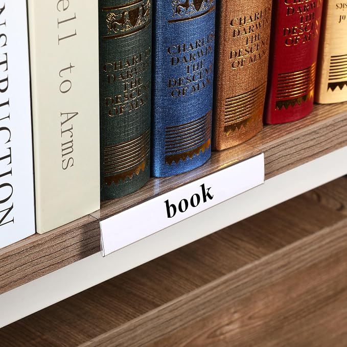Containlol 50 Pcs Moveable Shelf Label Holders - Image 3