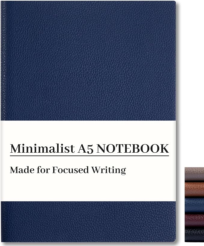 CAGIE Lined Journal Notebook for Men & Women, 176 Pages A5 Medium Size by CAGIE