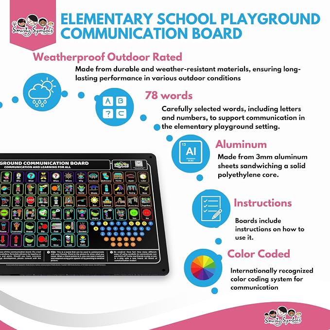 Weather-Proof Aluminum School Playground Communication Board - Image 6