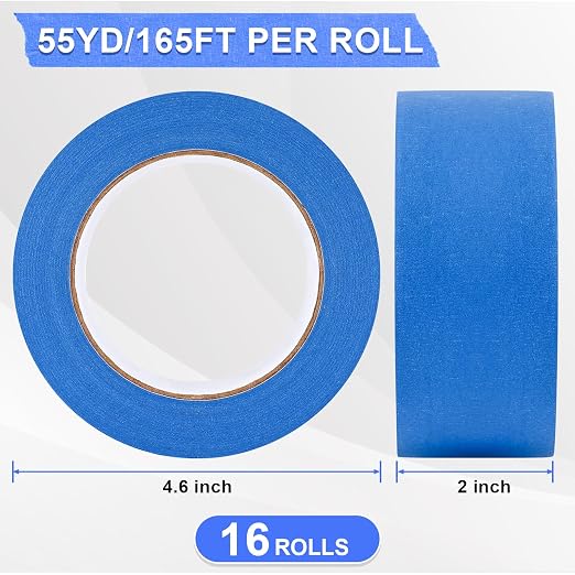 NEOACT 16 Rolls Painters Tape 2 Inch Wide, DIY Crafts, 2 Inch x 55 Yards - Image 2