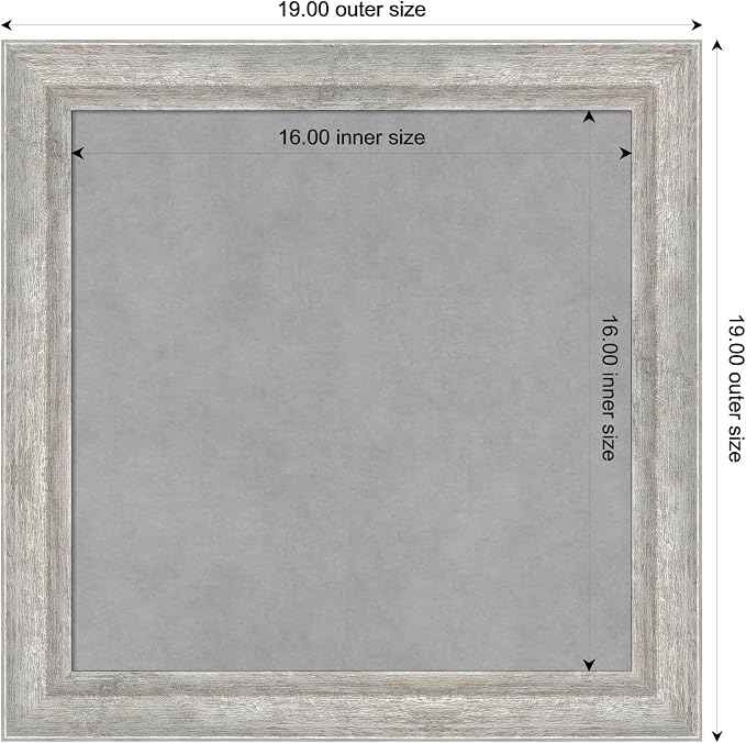 Amanti Art Silver Framed Magnetic Board 19x19 Small Vision Board - Image 4