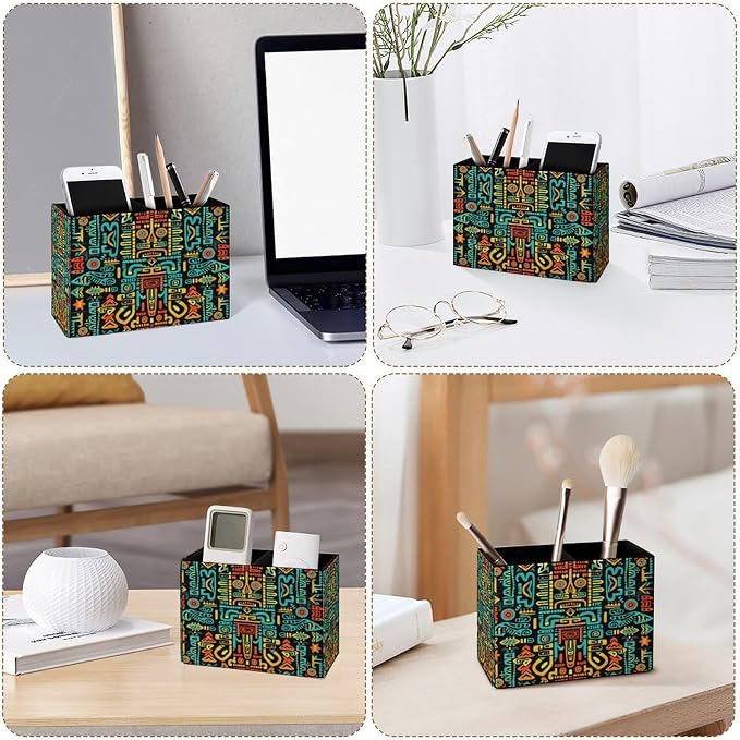 Famame Aztec Colorful Pattern Pencil Holder - Image 4