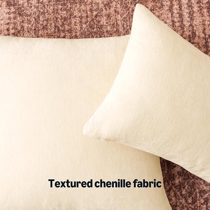 Amazon Basics Chenille Throw Pillow Covers, Home Decor Lumbar Cushion Cover - Image 3