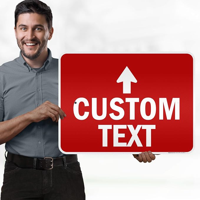 Custom Arrow, Custom Directional Sign, Up Arrow, 18x24 Inches, 3M EGP Reflective - Image 2