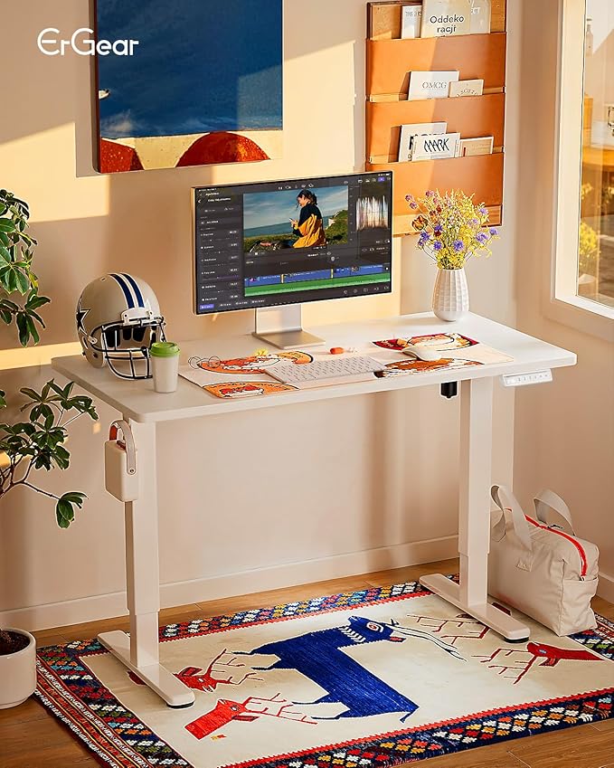 Ergear Height Adjustable Electric Standing Desk, 40 x 24 Inches Sit Stand up - Image 2