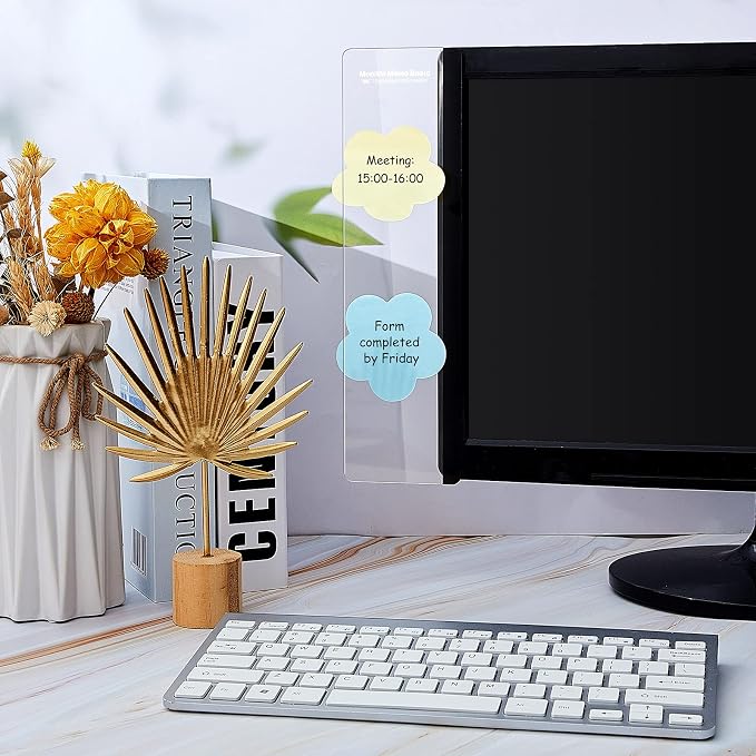 Zonon 2 Pieces Computer Monitor Notes Screen Monitor Memo Board Sticky Note - Image 7