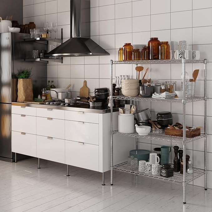 Regal Altair 21" Deep x 36" Wide x 54" Height Wire Shelving Kit | 4-Tier | NSF - Image 2