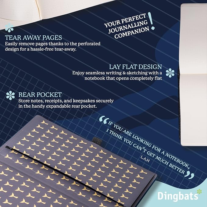 Dingbats* - Wildlife Squared Extra Large A4 Notebook - PU Leather Hardcover - Image 5