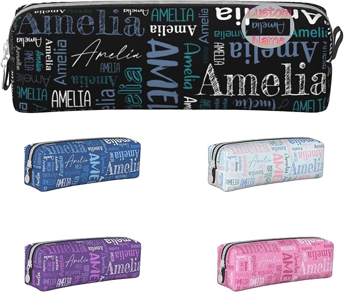 Custom Pencil Case, Customized Pencil Pouch by WLRUEZN