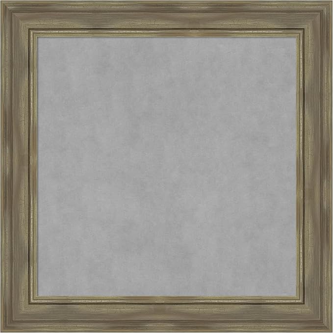 Amanti Art Grey Framed Magnetic Board 30x30 Medium Vision Board by AmantiArt