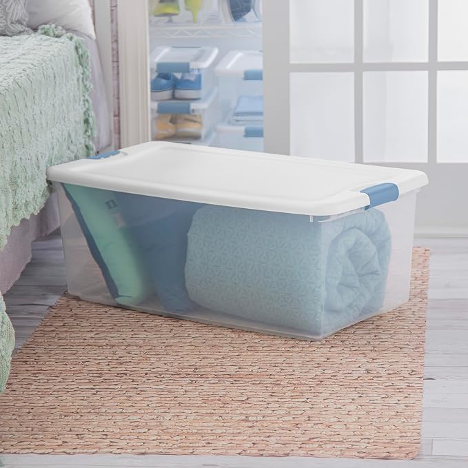 Sterilite 4-Pack Latching Box, Under Bed Storage Bins - Image 7
