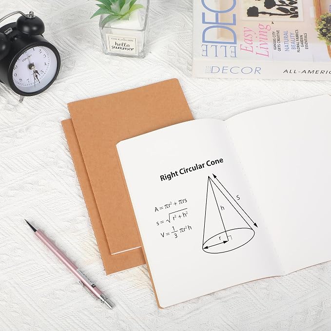 72 Pack Blank Kraft Notebooks, 8.3x5.5 Inches A5 Small Journals Bulk Blank - Image 5
