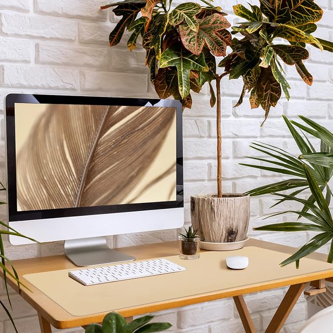 Leather Desk Pad, Mouse Pad, Non-Slip Desk Protector Mat, Leather Desk Blotter - Image 8