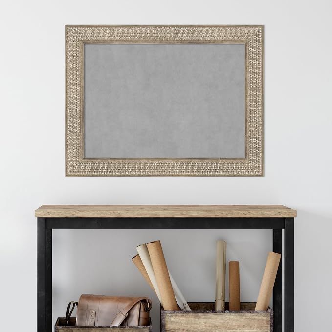 Amanti Art Silver Framed Magnetic Board 26x34 Medium Vision Board - Image 6