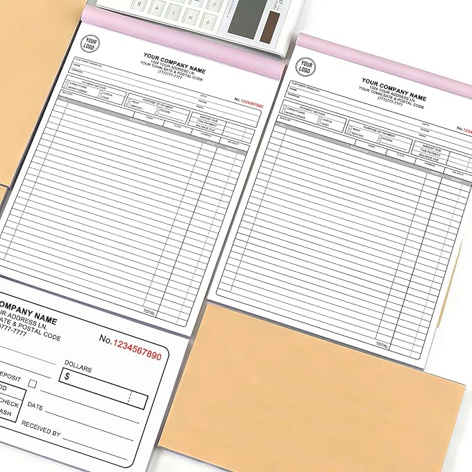 Custom 5.5" x 8.5" Invoice Book - Image 5
