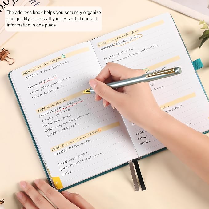 ZXHQ Address Book with Colorful Alphabetical Tabs - Image 7