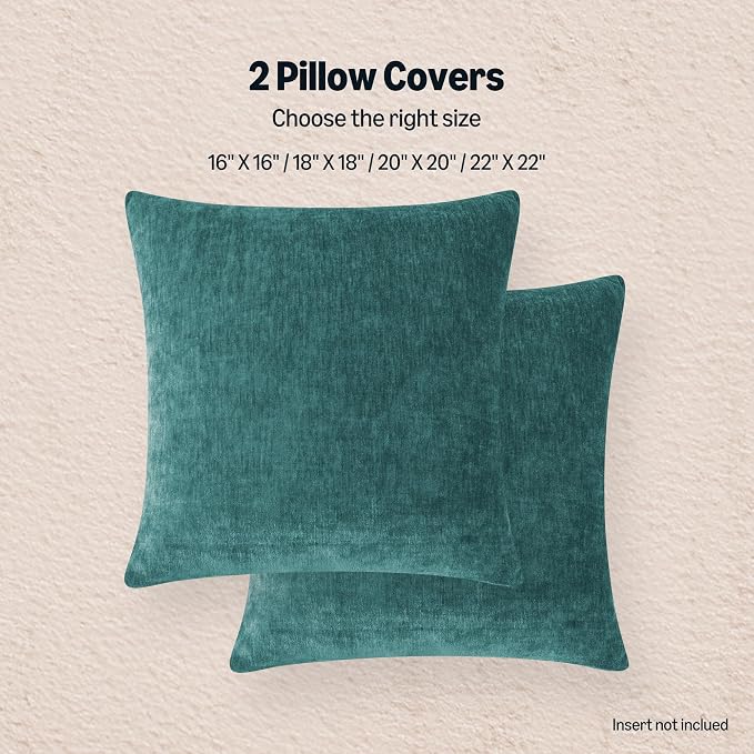 Amazon Basics Chenille Throw Pillow Covers, Home Decor Cushion Cover - Image 6