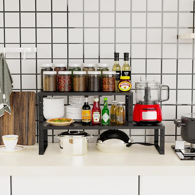 Jojocross Expandable Stackable Spice Rack Organizer - Image 3