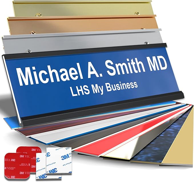 Personalized Name Plate with Choice of Mounting by LHS+My+Business