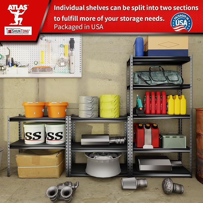 Shuntong The Atlas 30" W Laminated Heavy Duty Metal Shelving Unit 2000 Lbs - Image 7