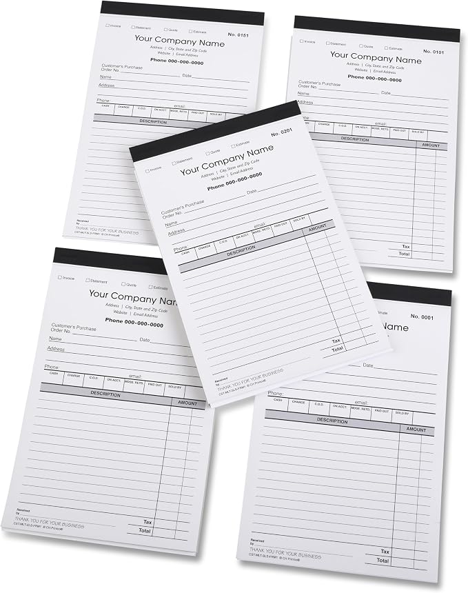 Custom Sales, Personalized Multipurpose Duplicate Carbonless Form - Image 2