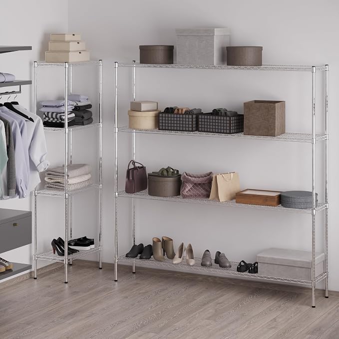 Regal Altair 14" Deep x 72" Wide x 74" Height Wire Shelving Kit | 4-Tier | NSF - Image 5