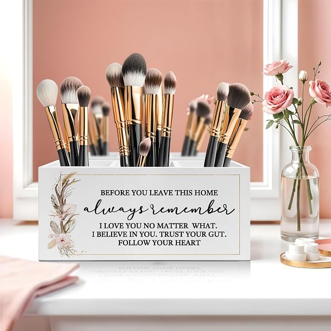 Exqcom Before You Leave This Home Pen Pencil Holder, Inspirational Gifts - Image 5