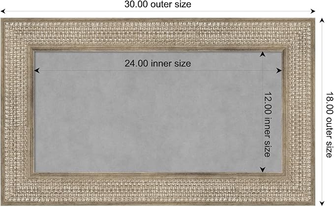 Amanti Art Silver Framed Magnetic Board 18x30 Small Vision Board - Image 4