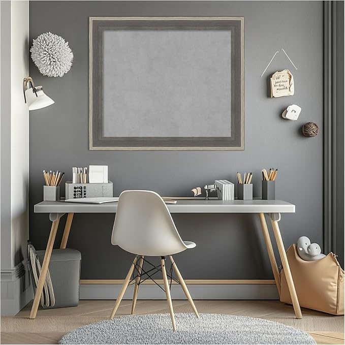 Amanti Art Grey Framed Magnetic Board 25x29 Medium Vision Board - Image 7
