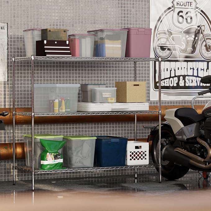 Regal Altair 24" Deep x 60" Wide x 54" Height Wire Shelving Kit | 3-Tier | NSF - Image 7