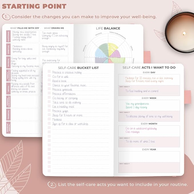 Clever Fox Self-Care Journal Pocket – Daily Reflection Notebook – Mental Health - Image 2