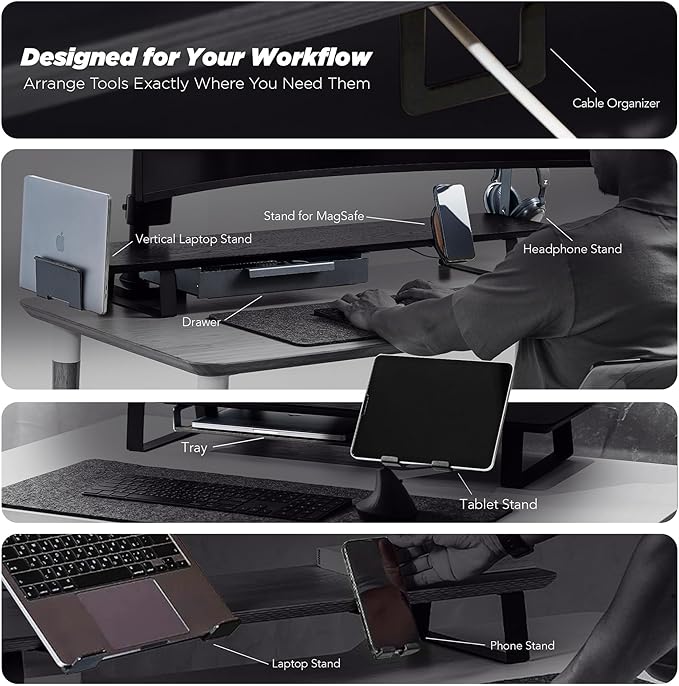 ULTRARM Moodular Add-ons Tablet/Smart Accessory Stand Black MSA-TS - Image 8
