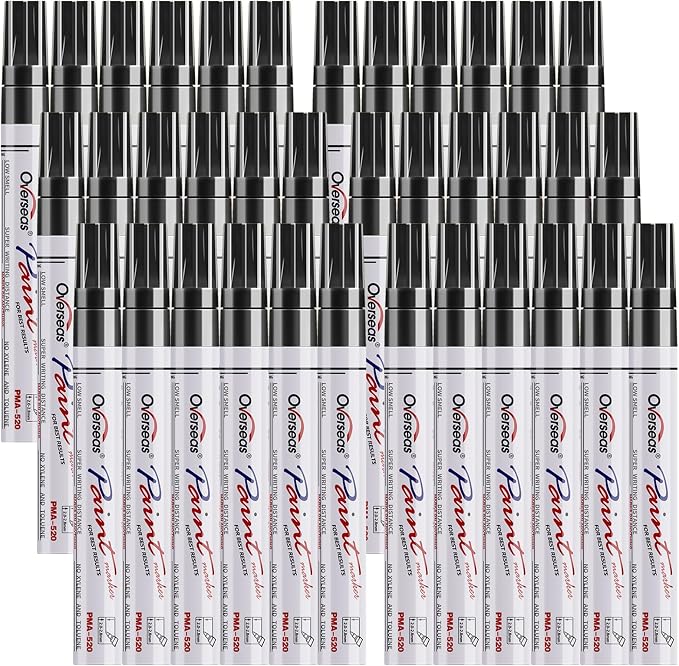 Overseas Black Paint Marker Pens by Overseas