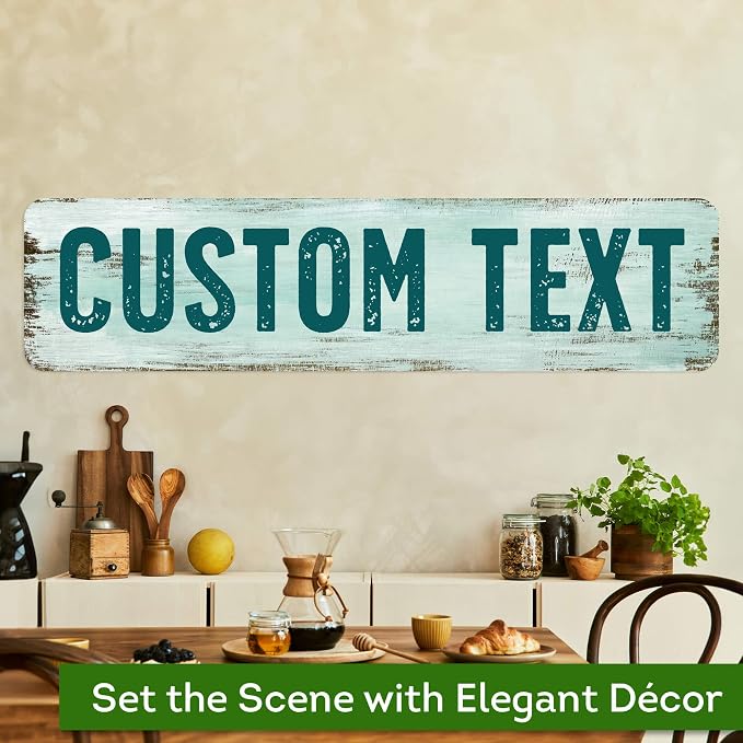 Custom Sign, Custom Street Sign, 11 Font Colors, 13 Font Styles, 4 Hole Options - Image 4