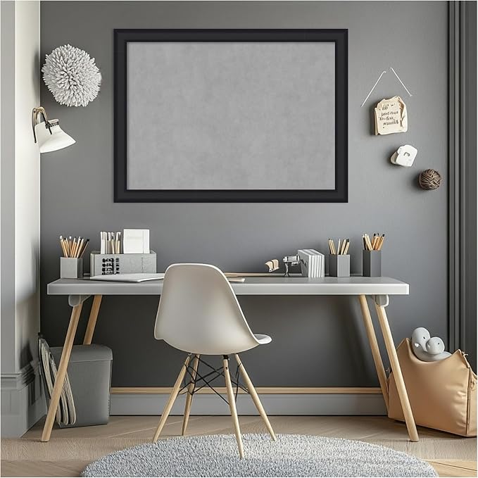 Amanti Art Black Framed Magnetic Board 23x31 Medium Vision Board - Image 7