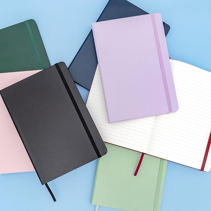 PAPERAGE Lined Journal Notebook, 10 Pack, 160 Pages, Medium 5.6 in x 8 in - Image 7
