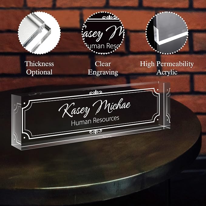 SalaGraphics Custom Engraved Acrylic Name Plates - Image 7