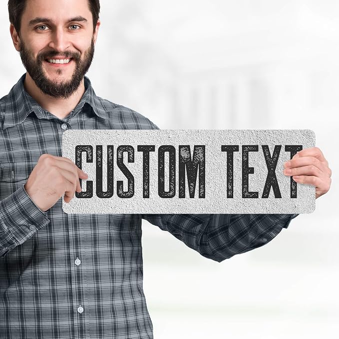 Custom Sign, Custom Street Sign, 11 Font Colors, 13 Font Styles, 4 Hole Options - Image 2