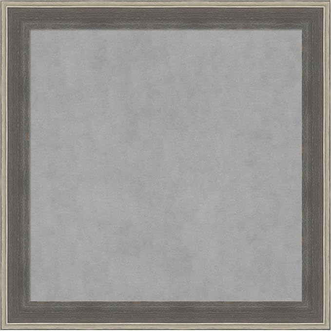 Amanti Art Grey Framed Magnetic Board 29x29 Medium Vision Board by AmantiArt