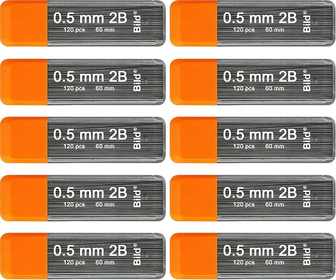 Bild Premium 1200 leads of 0.5mm 2B Mechanical Pencil Lead Refills by Bild