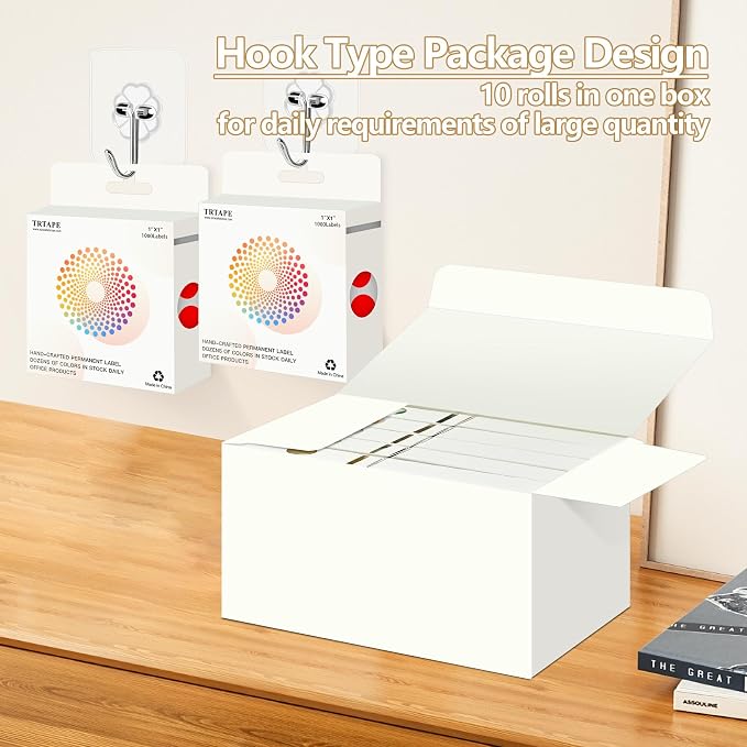 Red 1 Inch Round Color Coding Dot Labels, 10 Rolls 10000 Dot Stickers in - Image 4