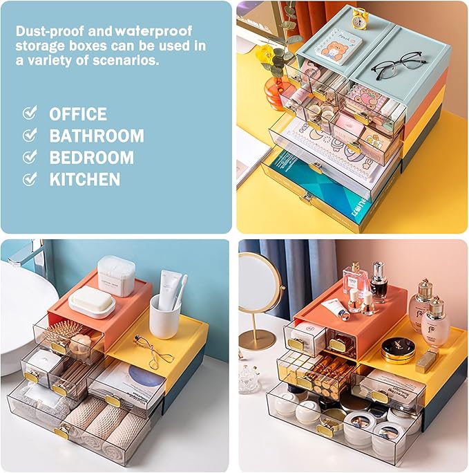 DETEIN 2 PACK Stackable Desk Organizer - Image 3
