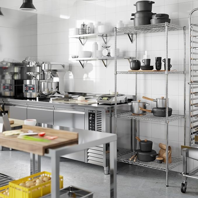 Regal Altair 21" Deep x 30" Wide x 74" Height Wire Shelving Kit | 4-Tier | NSF - Image 5