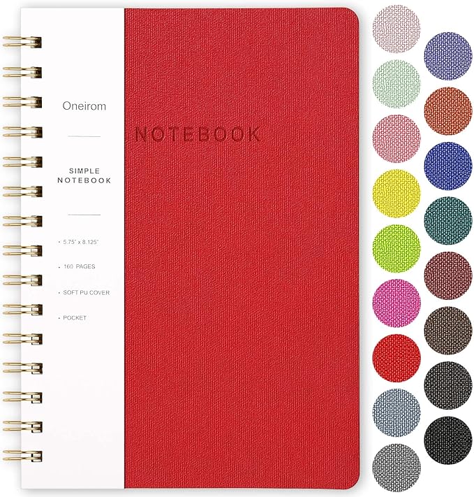 Spiral Notebook-5.75" x 8.125" College Ruled Journal by Oneirom