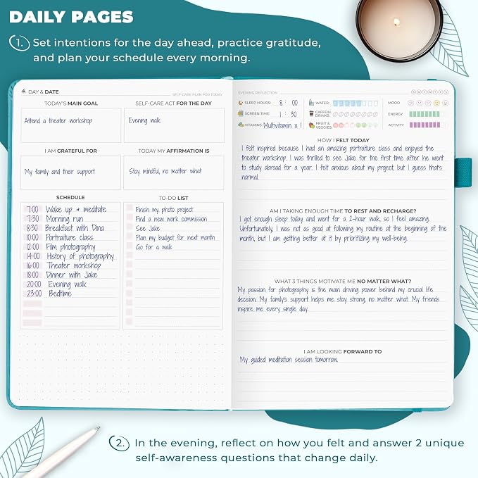 Clever Fox Self-Care Journal – Daily Reflection Notebook – Mental Health & - Image 4