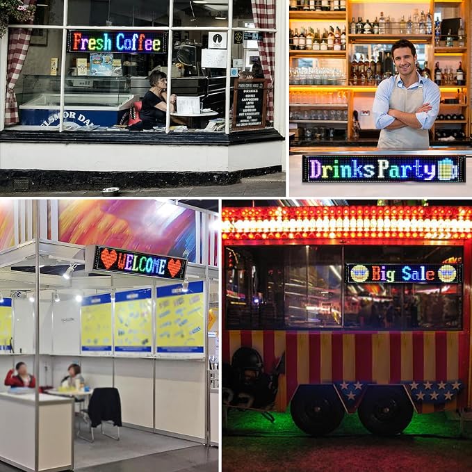 Programmable LED Signs, Flexible Scrolling LED Display, Edit Text, Animations - Image 5