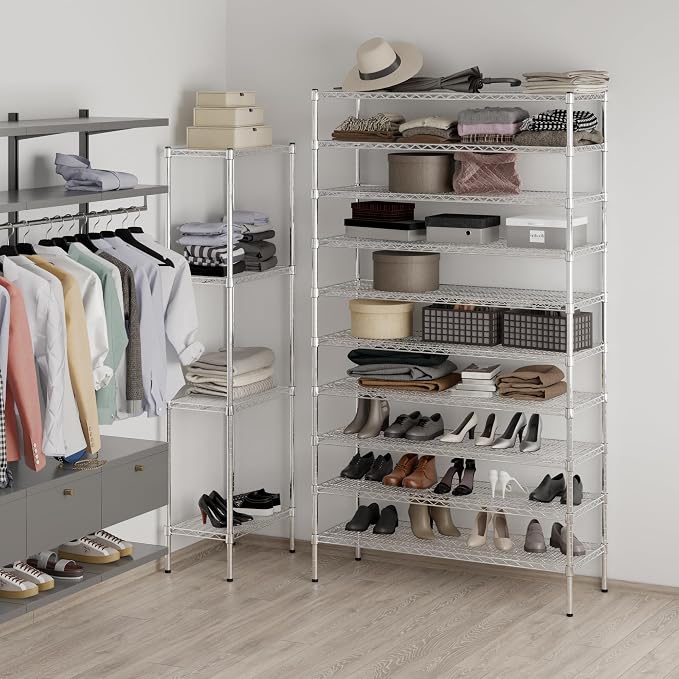 Regal Altair 18" Deep x 48" Wide x 86" Height Wire Shelving Kit | 10-Tier | NSF - Image 4