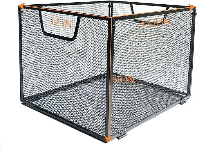 SREGGSIY 2 Pack Metal File Baskets, Hanging File Folder Organizer, Office File - Image 7