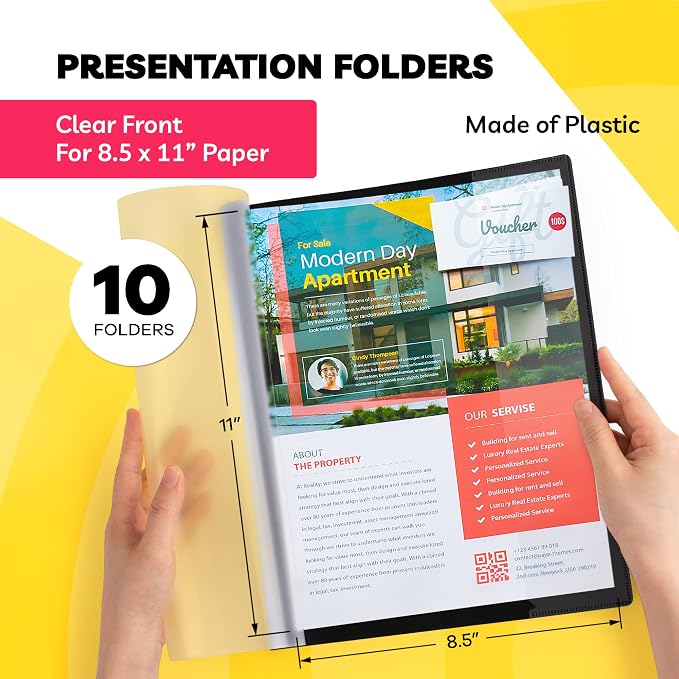 Report Covers -, 8.5 x 11 Letter Size, Resumes & Keeping Your Documents Neat - Image 2