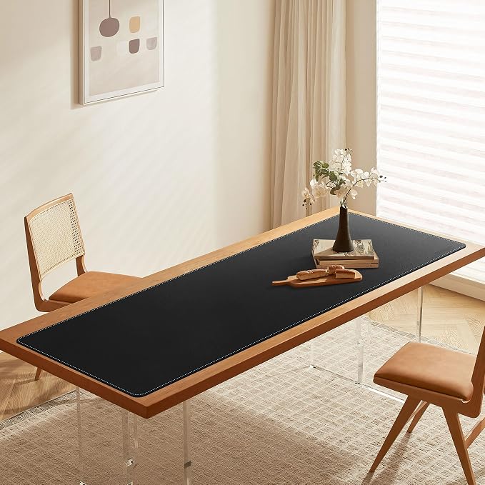 CENNBIE Leather Desk Mat Large, Extended Non-Slip Mouse Pad, Waterproof PU - Image 5